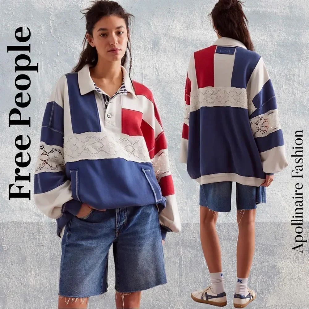 WE THE FREE AMERICAN POLO PULLOVER NWT
